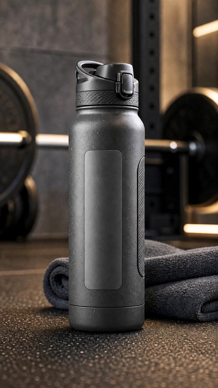 Fitness Bottle Social Ad poster
